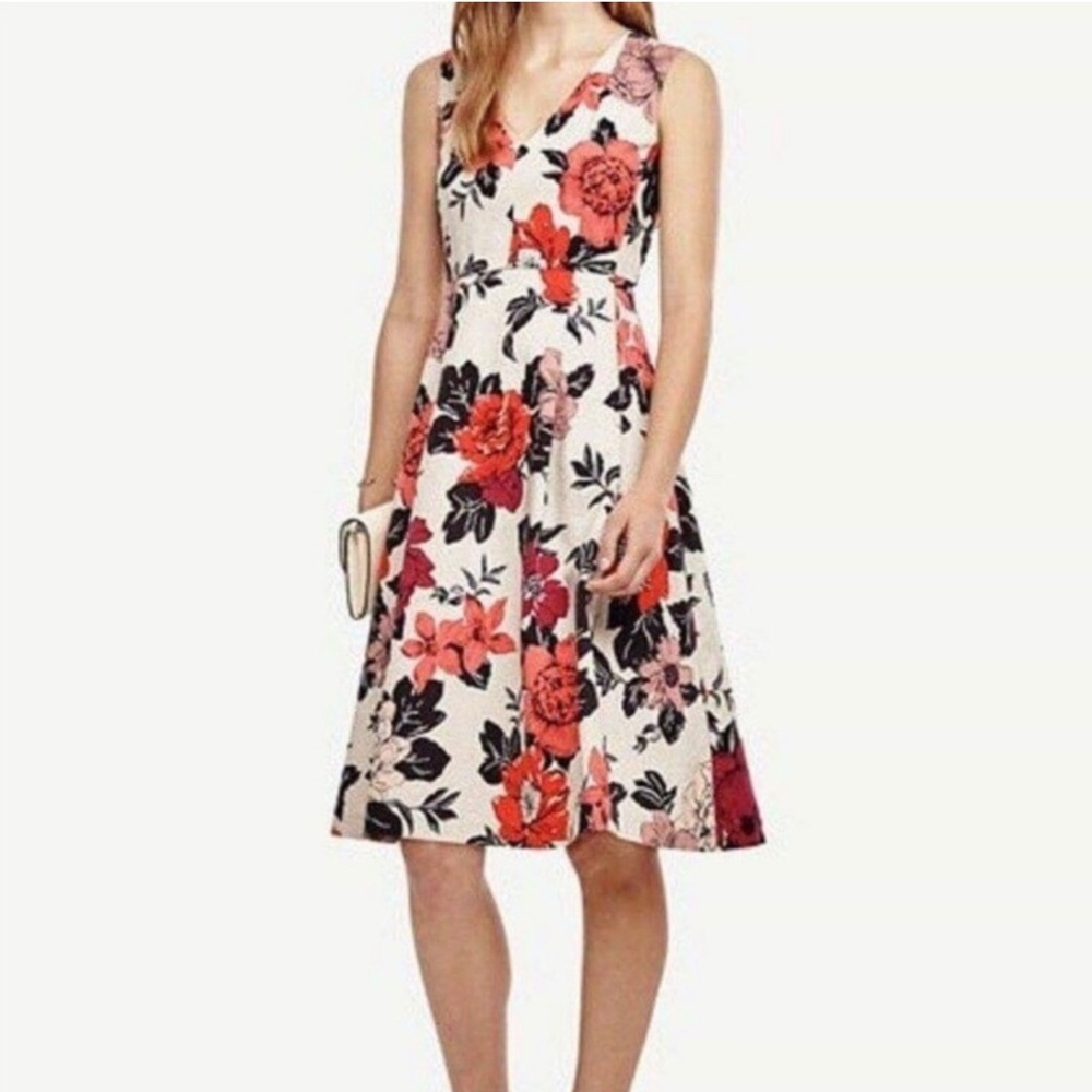 Ann Taylor Floral Sleeveless Dress